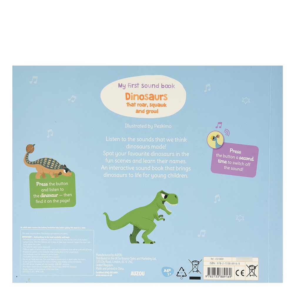 My First Sound Book: Dinosaurs