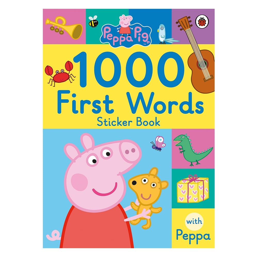 PEPPA PIG: 1000 FIRST WORDS STICKER BOOK Çocuk Kitapları Uzmanı - Children's Books Expert