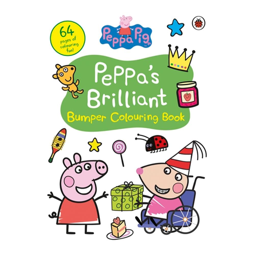 PEPPA PIG - PEPPAS BRILLIANT BUMPER COLOURING Çocuk Kitapları Uzmanı - Children's Books Expert