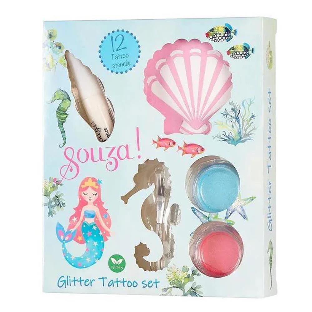 Pırıltılı Dövme Seti - Deniz Kızı