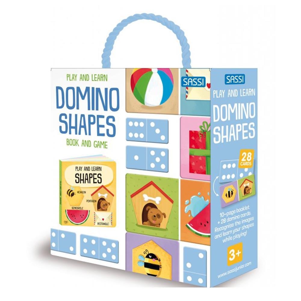 Play And Learn - Domino Shapes - Book And Game Çocuk Kitapları Uzmanı - Children's Books Expert