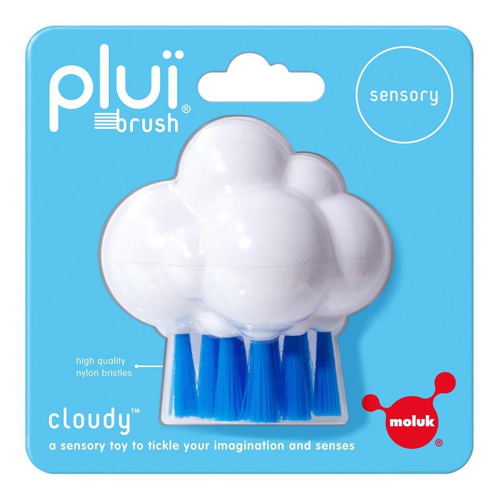 Plui Brush Cloudy - White-Blue