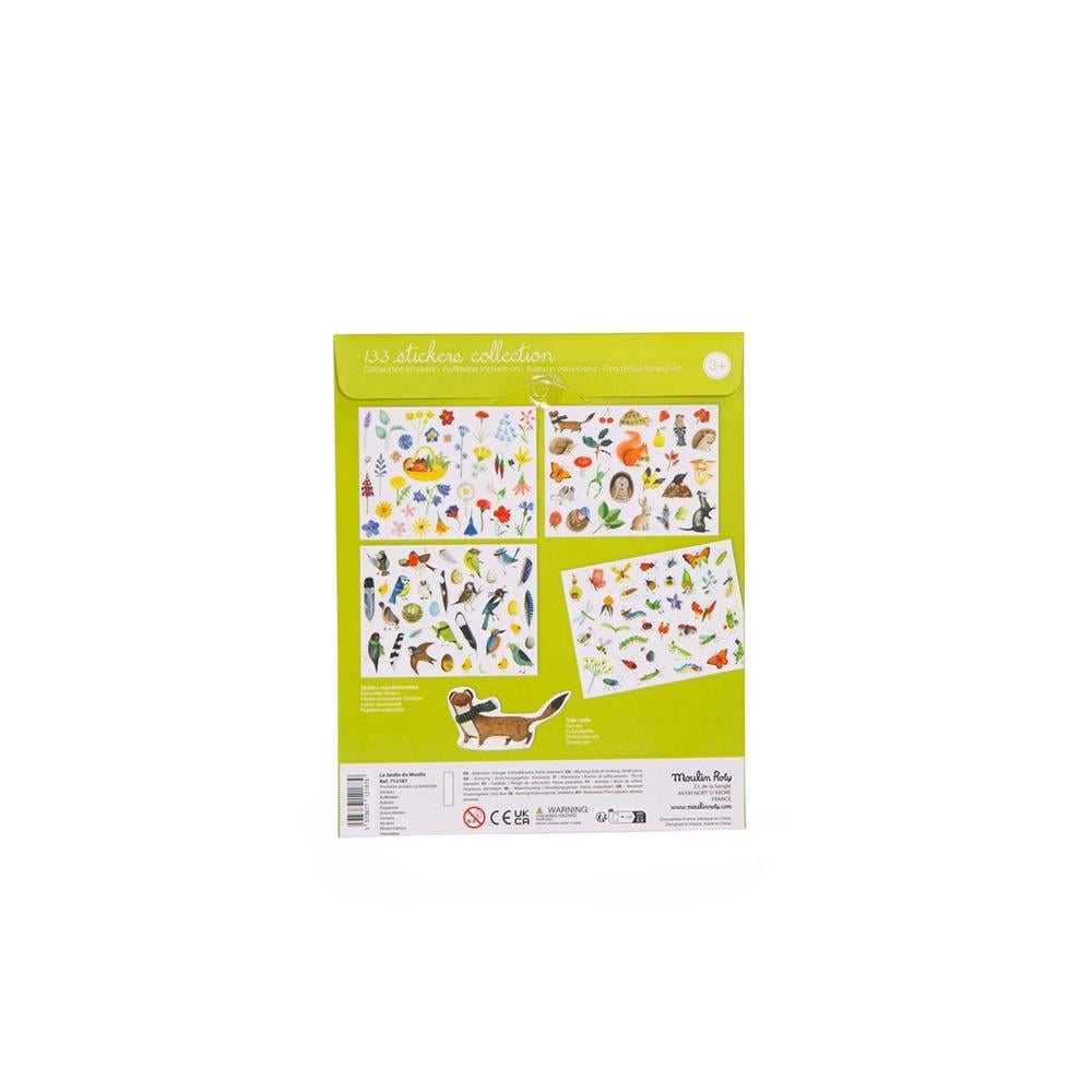 Pochette stickers Le botaniste Le Jardin du Moulin
