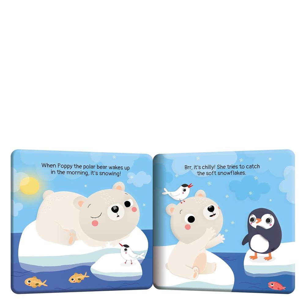 Poppy the Polar Bear Chases Snowflakes