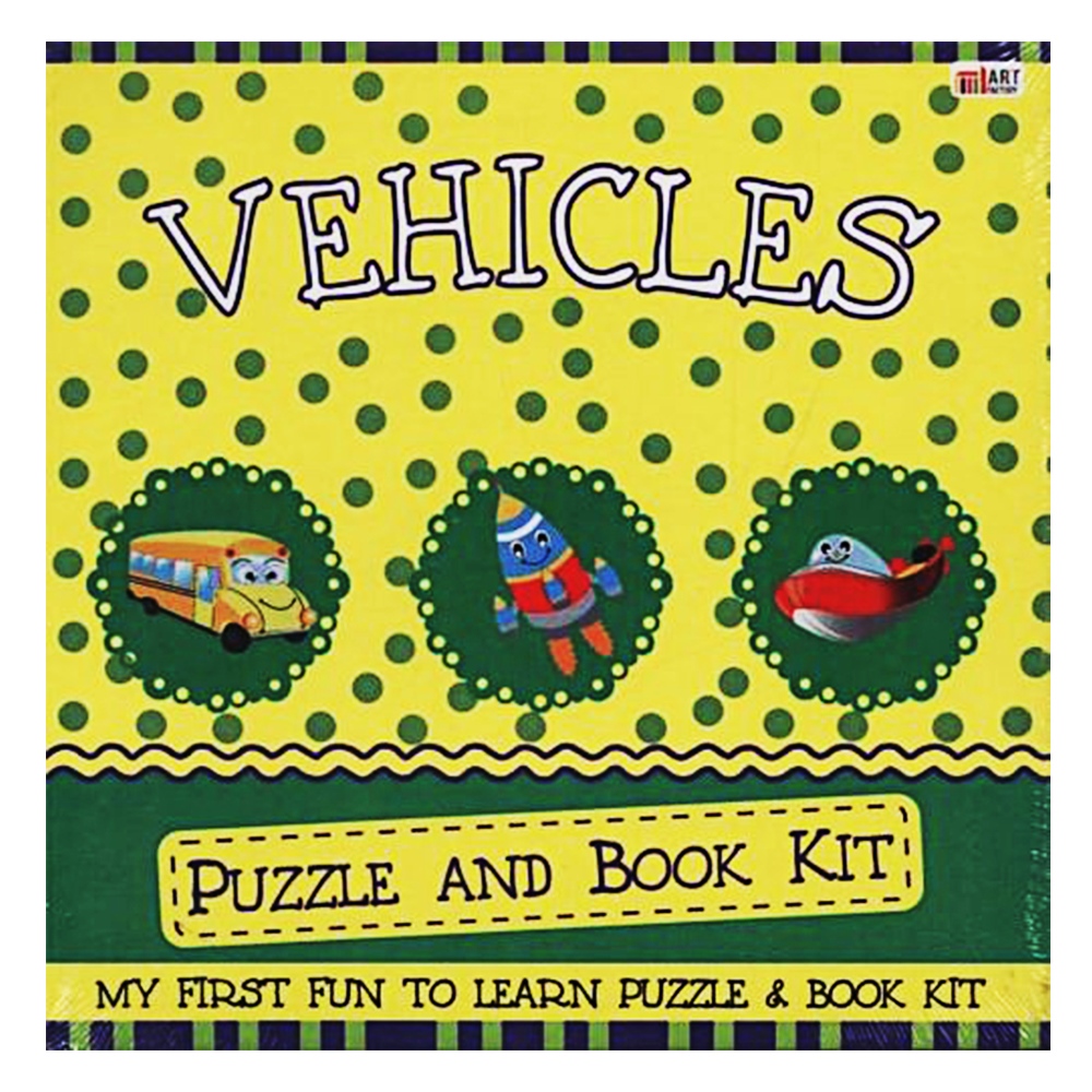 PUZZLE & BOOK KIT: VEHICLES Çocuk Kitapları Uzmanı - Children's Books Expert