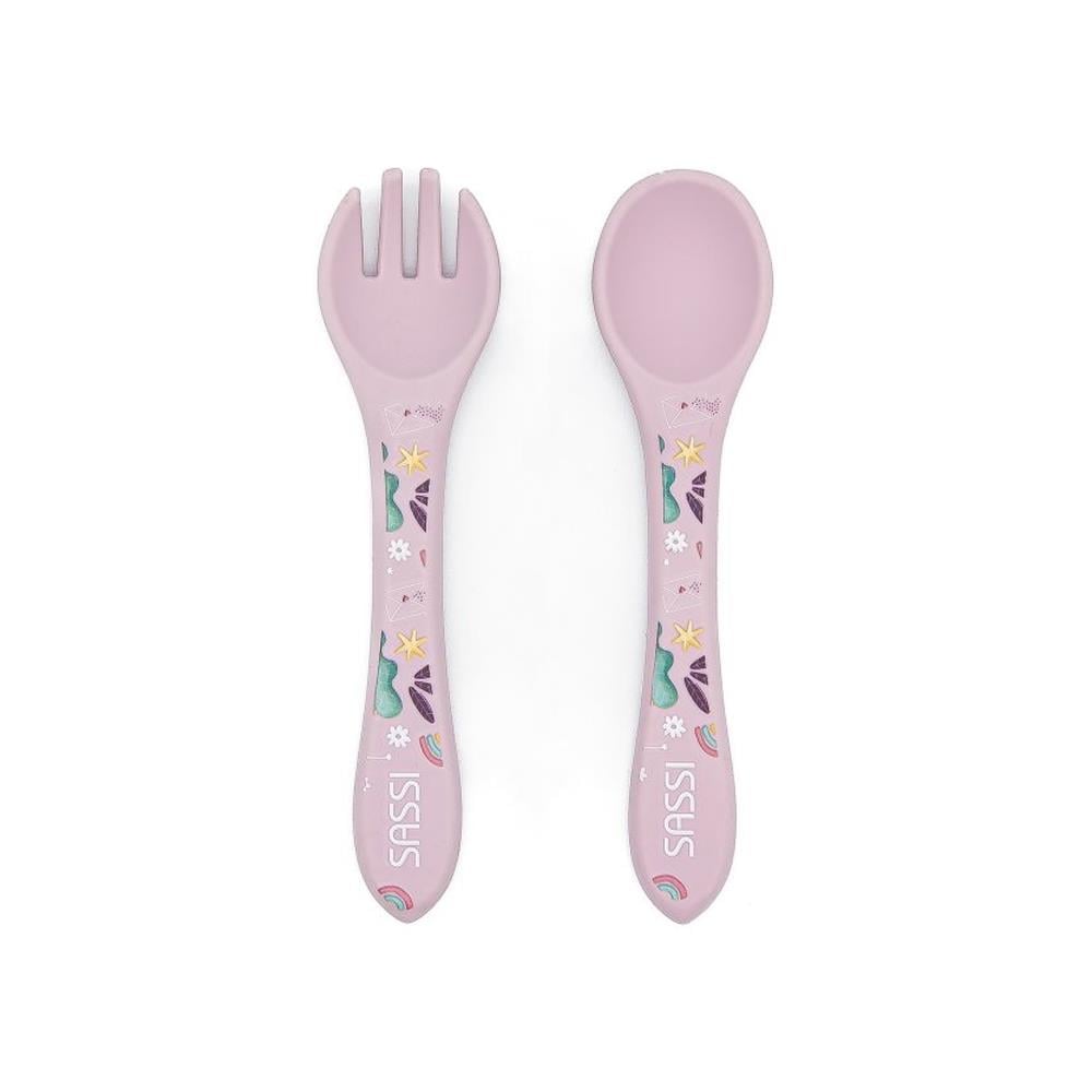 Silikon Çatal Kaşık Takımı - Sevimli Unicorn