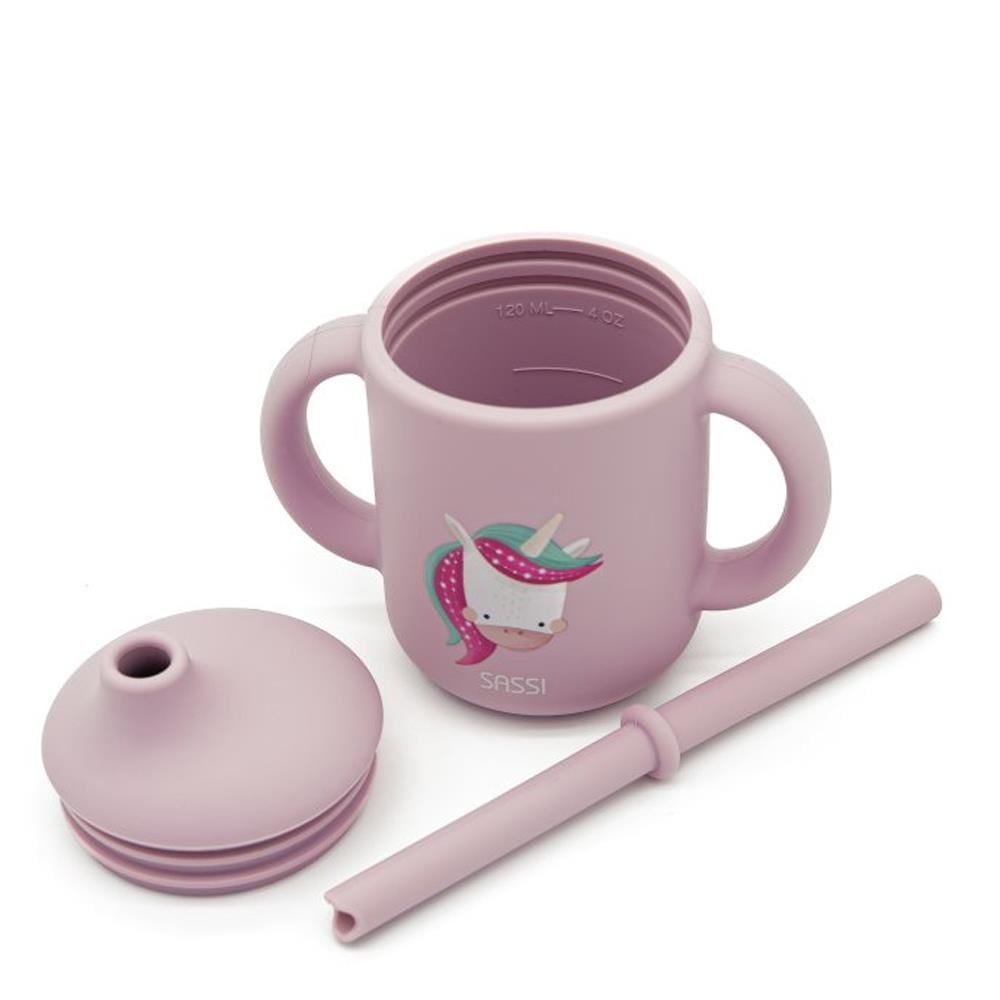 Silikon Pipetli Suluk  - Sevimli Unicorn