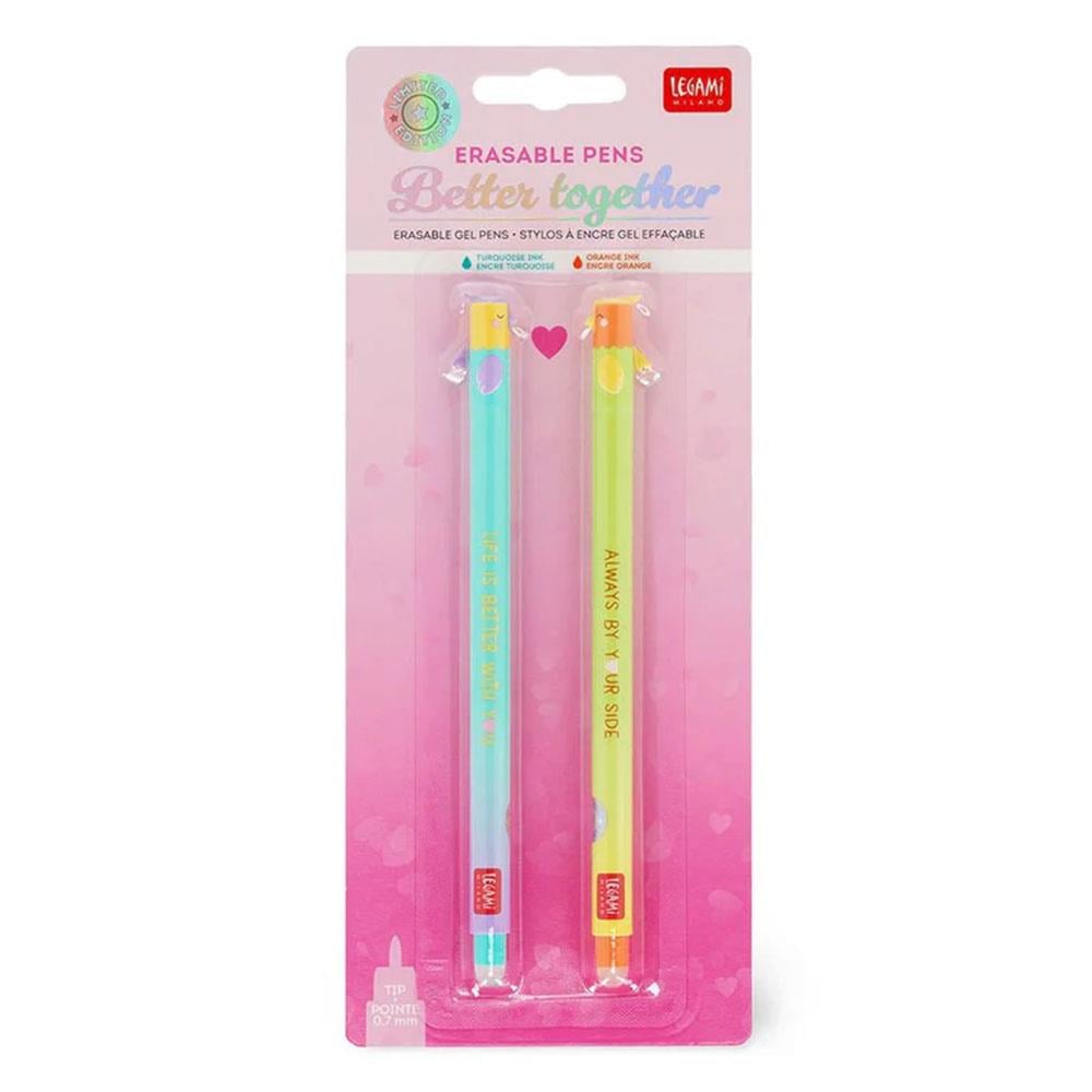 Silinebilir Jel Kalem 2li Set - Aşk Kuşları