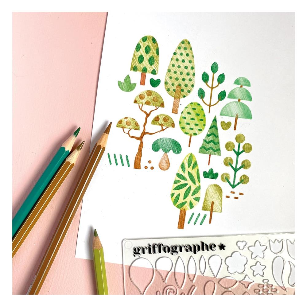 Step by Step Drawing - Funky Forest