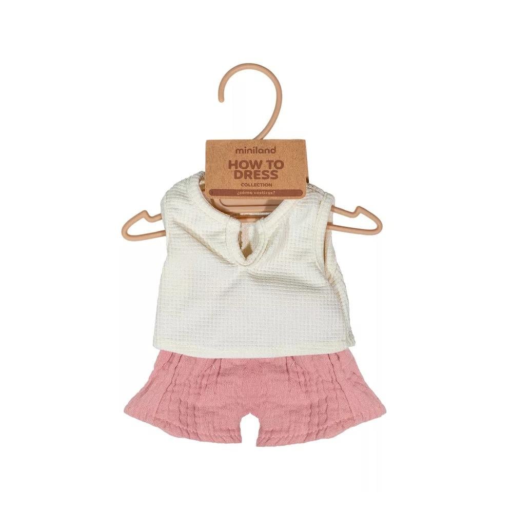 Tişört ve Pembe Pantolon Seti (38 cm)