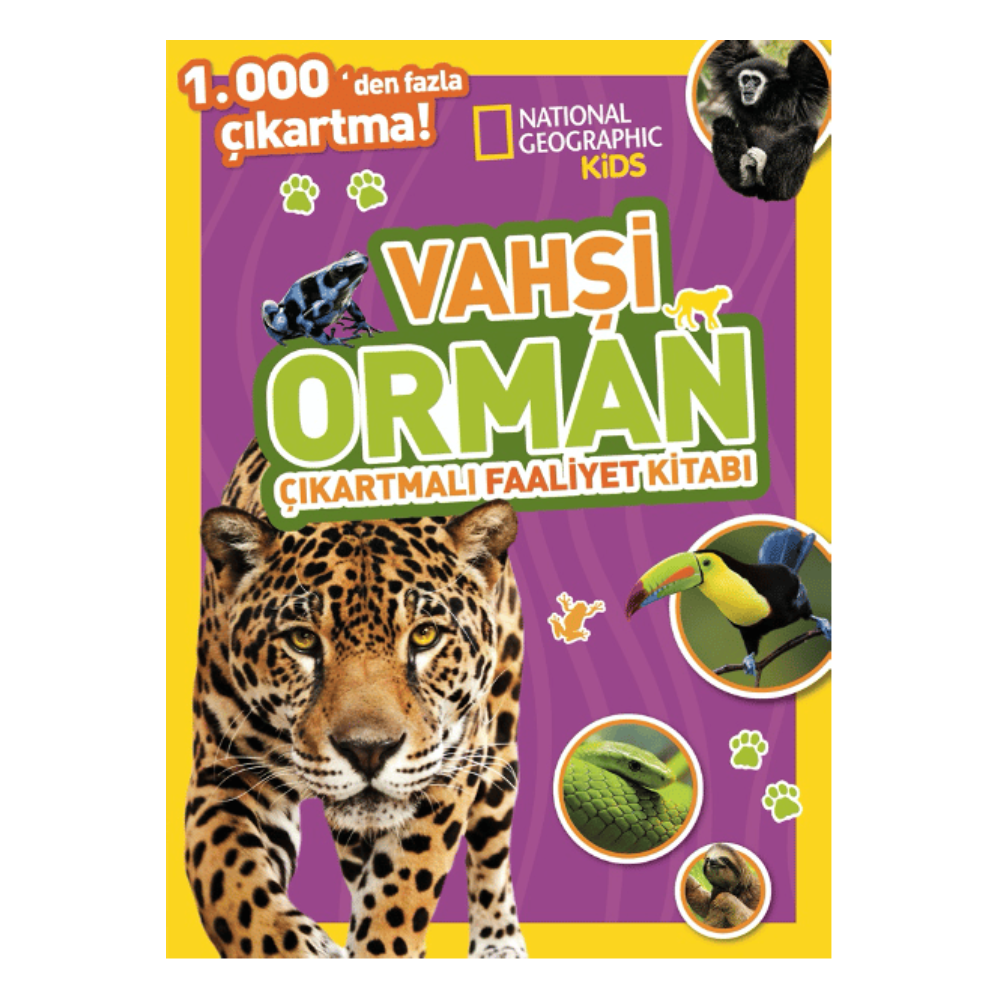 Vahşi Orman Çıkartmalı Faaliyet Kitabı Çocuk Kitapları Uzmanı - Children's Books Expert