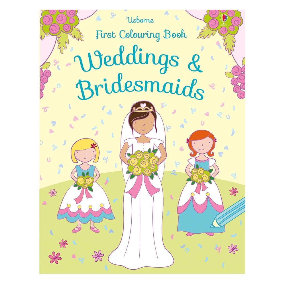 WEDDING & BRIDESMAIDS - FIRST COLOURING BOOK Çocuk Kitapları Uzmanı - Children's Books Expert