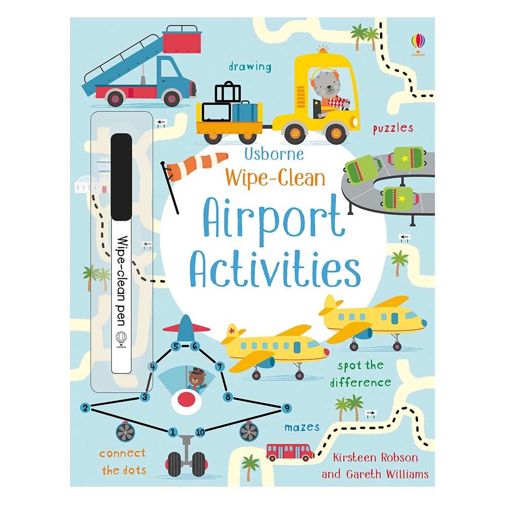 WIPE-CLEAN AIRPORT ACTIVITIES #yenigelenler Çocuk Kitapları Uzmanı - Children's Books Expert