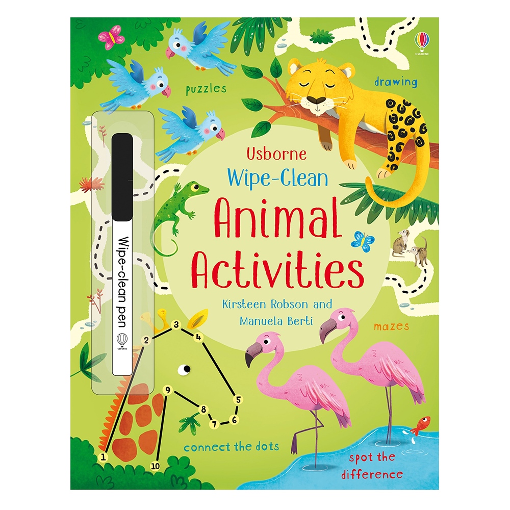 WIPE-CLEAN ANIMAL ACTIVITIES #yenigelenler Çocuk Kitapları Uzmanı - Children's Books Expert