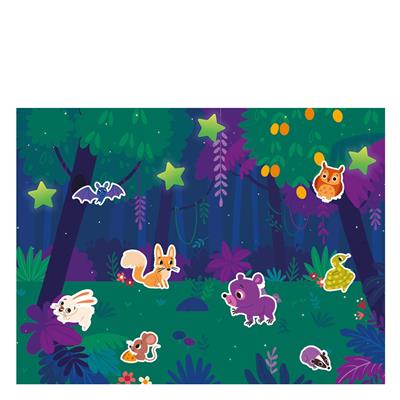 200 Fosforlu Sticker Seti – Poster + 10 Yıldız