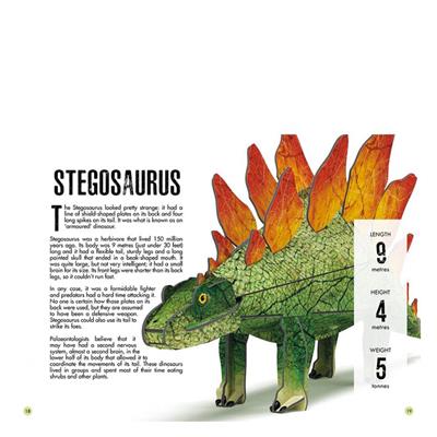 3D STEGOSAURUS -BOOK AND 3D MODEL