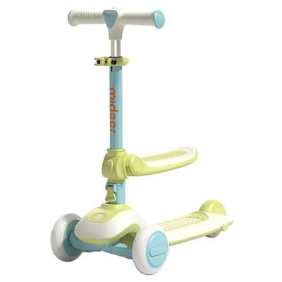 Mideer Katlanabilir 2si 1 Arada Işıklı Scooter