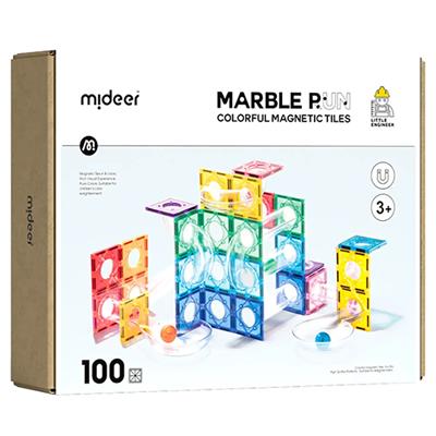 Mideer Renkli Magnetic Tiles - Top Oyunlu Parkur