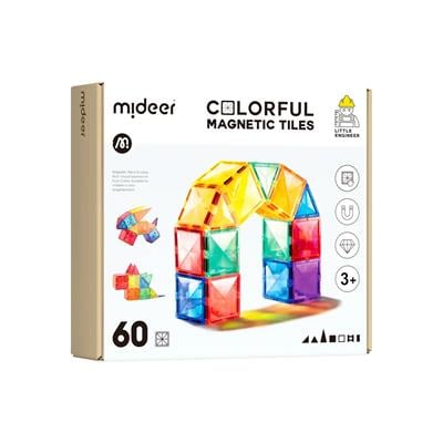 Magnetic Tiles - Basic, 60 Parça