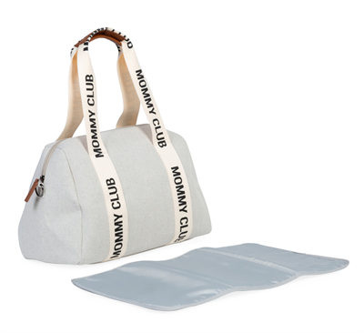 Mommy Club Bag, Kanvas Gri