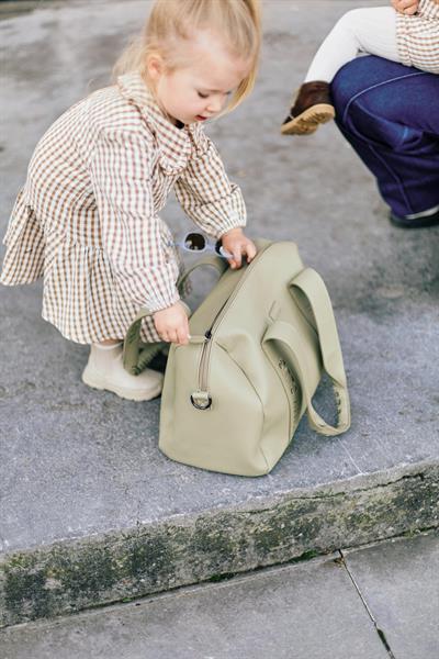 Mommy Club Bag, Vegan Deri Yeşil