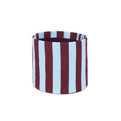 Nobodinoz Stripes Çocuk Odası Sepeti Küçük, Maroon Tiles