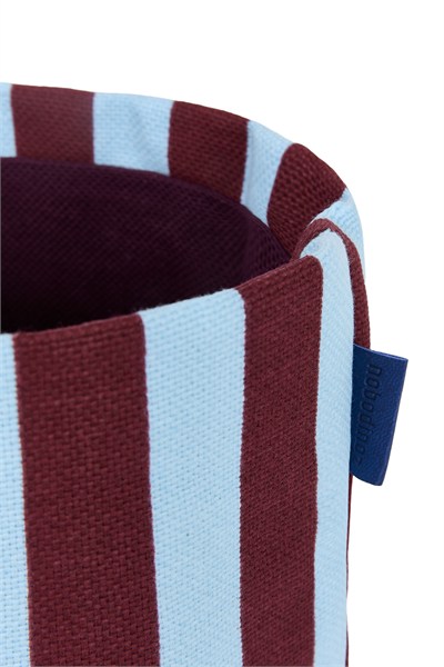 Nobodinoz Stripes Çocuk Odası Sepeti Küçük, Maroon Tiles