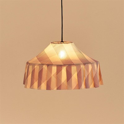 Nobodioz Nicole Aydınlatma Şapkası, 50cm çap, Lilac Diagonal Stripe