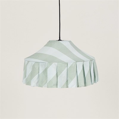 Nobodioz Nicole Aydınlatma Şapkası, 50cm çap, Green Diagonal Stripe