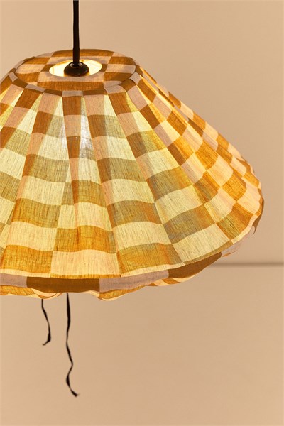 Nobodioz Yumi Aydınlatma Şapkası, 50cm çap, Mustard Tiles