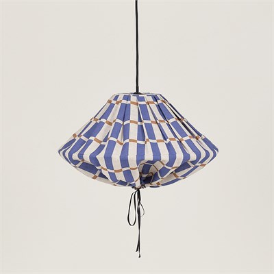 Nobodioz Yumi Aydınlatma Şapkası, 50cm çap, Blue Mustard Mosaic