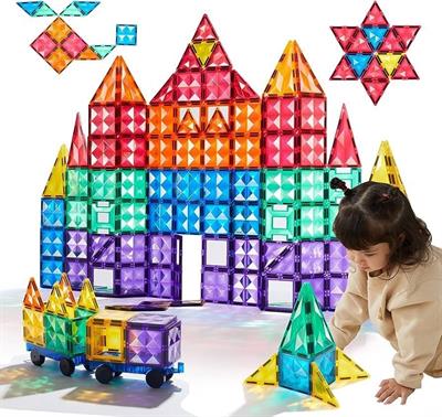 Mideer Magnetic Tiles - Sıcak Renkler, 20 Parça