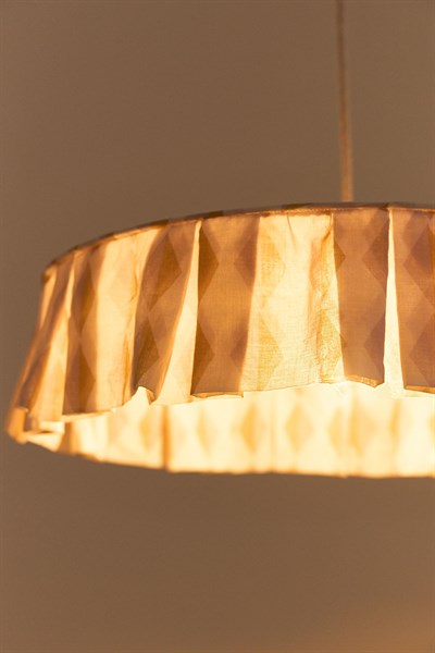 Vibes Aydınlatma Şapkası, 50cm çap, Mustard Lilac Harlequin