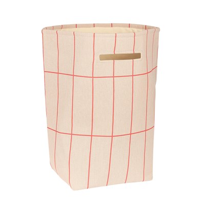 Vibes Büyük Sepet, Pink Red Grid