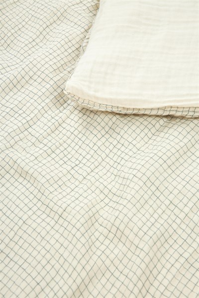 Wabi Sabi Çocuk Yatak Nevresim Takımı, Blue Grid