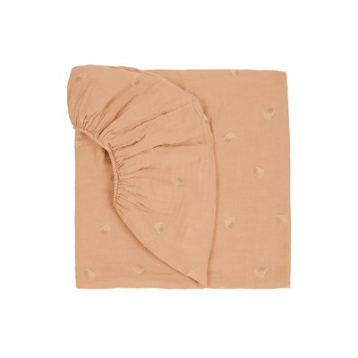 Wabi Sabi Lastikli Çarşaf, Powder Pink Blossom