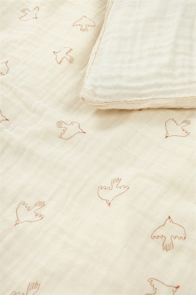 Wabi Sabi Nevresim Single, Brown Hoshi Birds