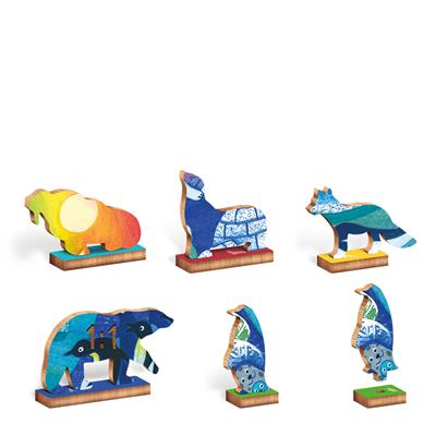 Ahşap Puzzle - Kutup Hayvanları