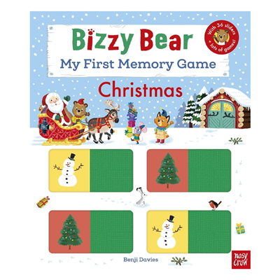 Bizzy Bear My First Memory Game Book - Christmas