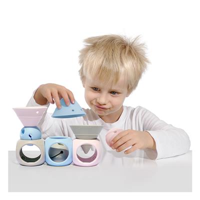 Building Genius Pastel Ice Blue-Baby Pink-Beige