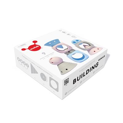 Building Genius Pastel Ice Blue-Baby Pink-Beige