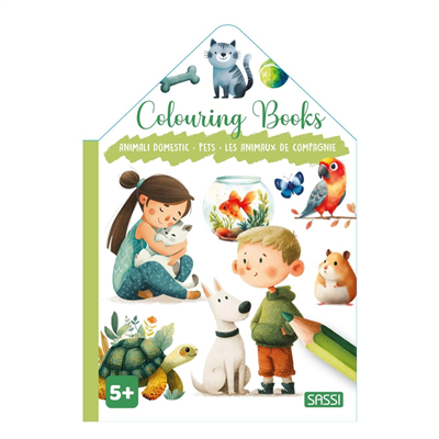 Colourıng Books Shaped - Pets
