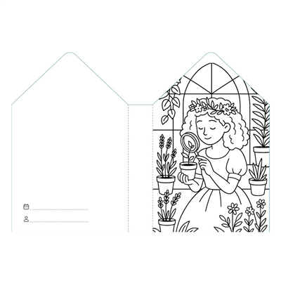 Colourıng Books Shaped - Princesses