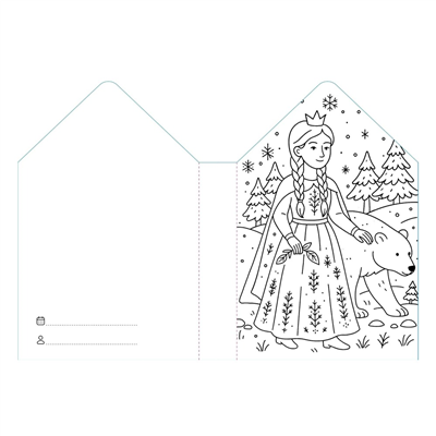 Colourıng Books Shaped - Princesses