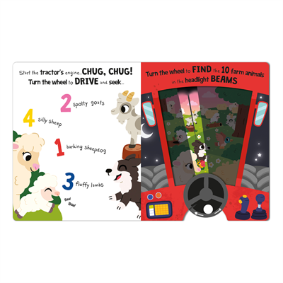 Drive and Seek Farm - A Magic Headlight Book