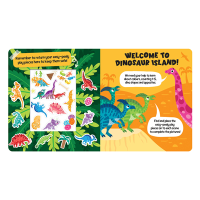 Easy Peely Dinosaurs - Peel, Stick, Play