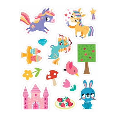 Easy Peely Unicorns - Peel, Stick, Play