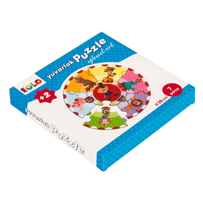 Eğlenceli Sirk - Yuvarlak Puzzle