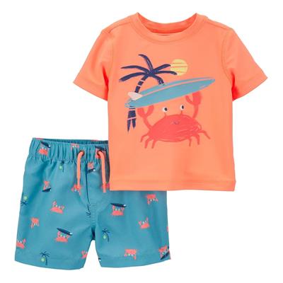 Erkek Bebek Güneş Koruyucu Mayo Set 18 Ay