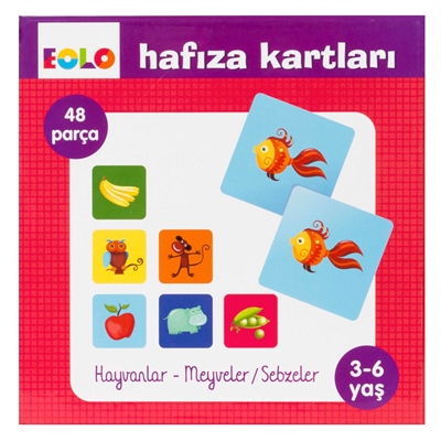 Hafıza Kartları - Hayvanlar-Meyveler-Sebzeler